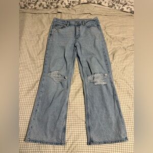 American Eagle Outfitters Light Blue Straight Leg Jeans